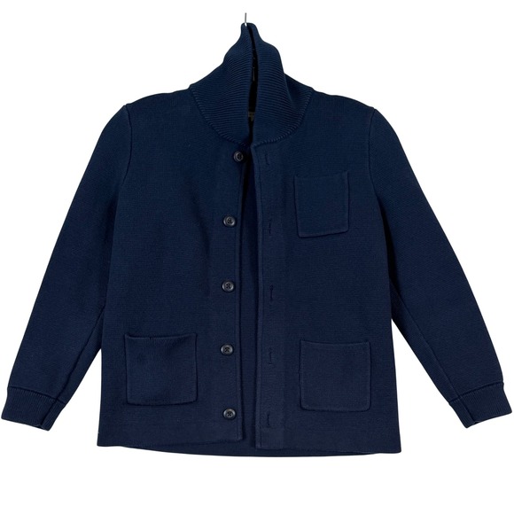 Crewcuts by J.Crew Other - Crewcuts J.Crew Boys Navy Blue Shawl Collar Button Cardigan Sweater Size L 10-12